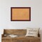 Cork Board, Rubino Cherry Scoop Wood Frame - Bulletin Board, Organization Board, Pin Board